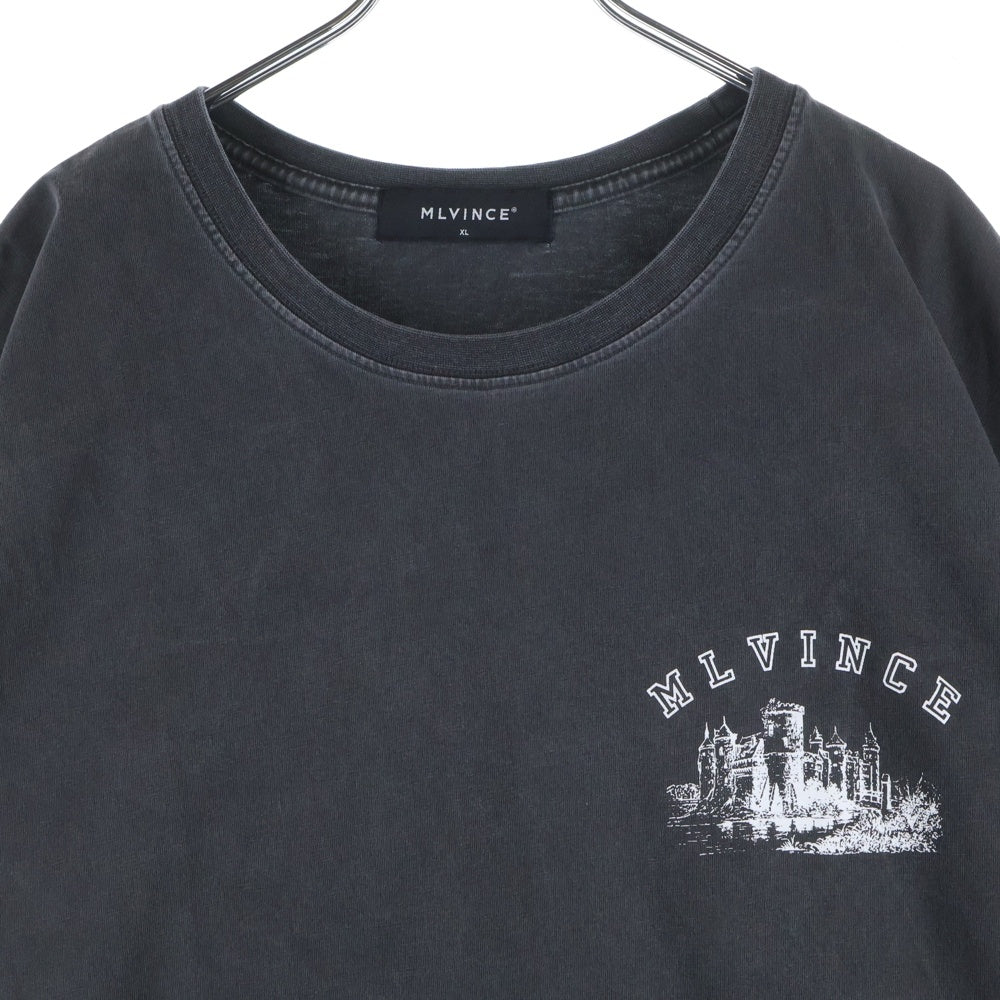 MLVINCE(メルヴィンス) グラフィック プリント 半袖Tシャツ ブラック
