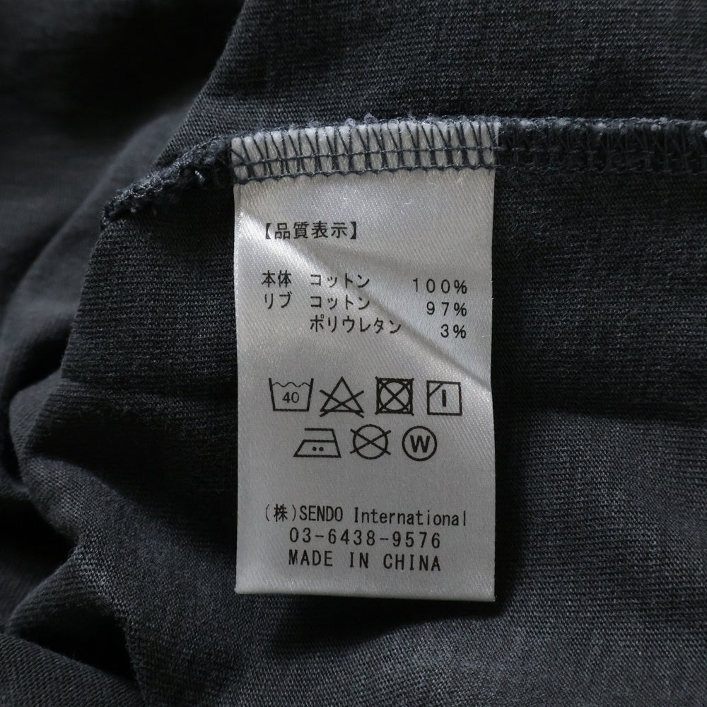 MLVINCE(メルヴィンス) グラフィック プリント 半袖Tシャツ ブラック