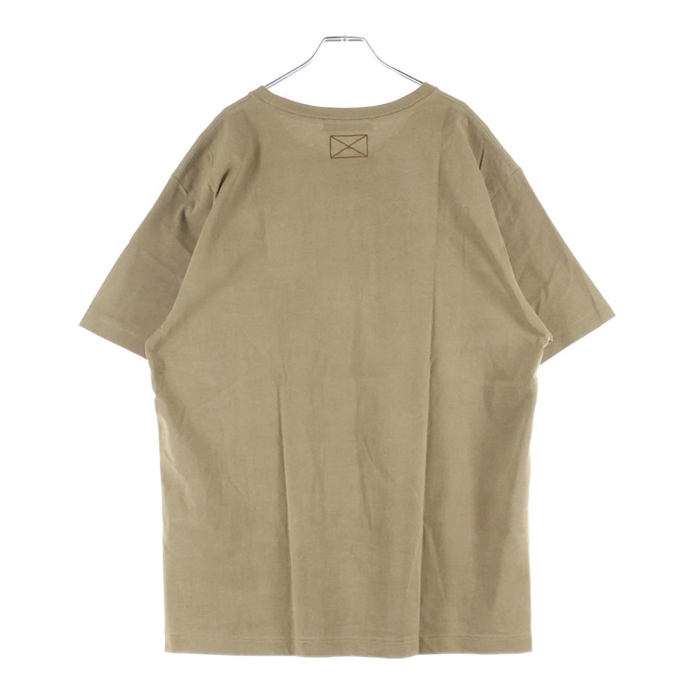 MLVINCE(メルヴィンス) フロントロゴ プリント 半袖Tシャツ ブラウン