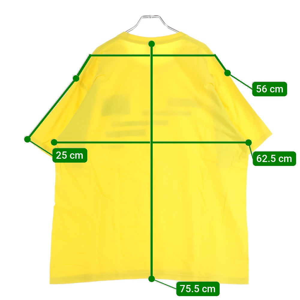 SUPREME(シュプリーム) 22AW Joie De Vivre Tee ジョイデビブレ クルーネックロゴプリント半袖Tシャツ カットソー イエロー