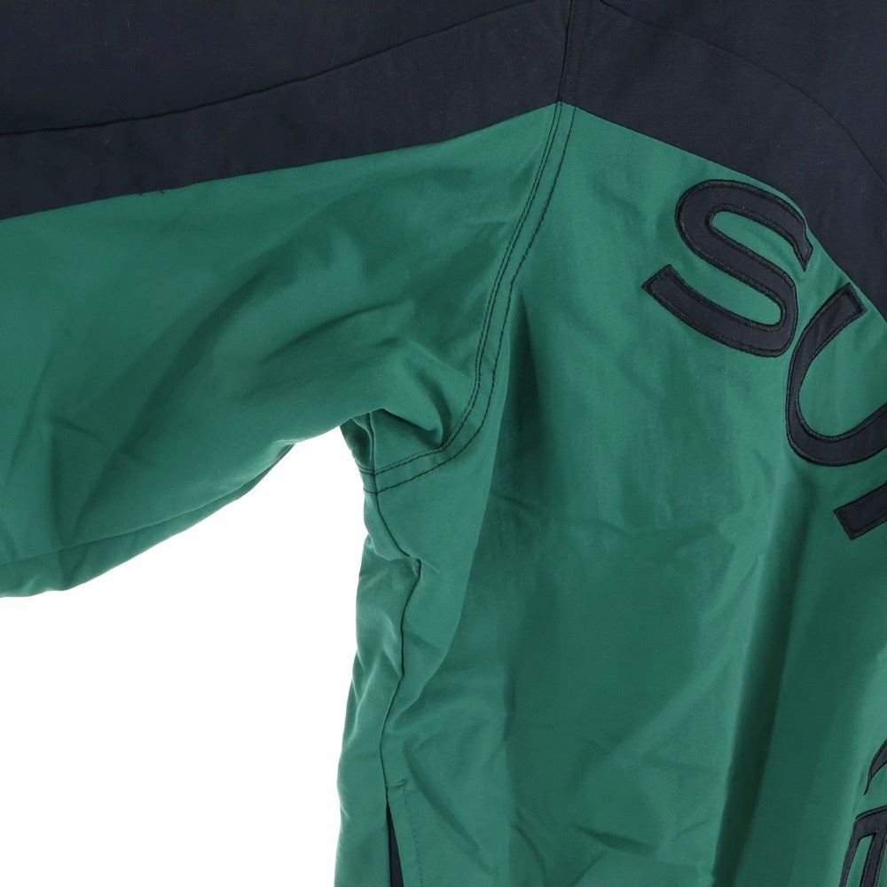 SUPREME(シュプリーム) 22AW Curve Track Jaket カーブトラックジャケット ナイロン ブラック/グリーン