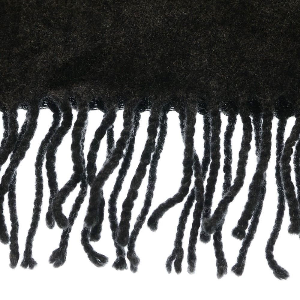 Vivienne Westwood(ヴィヴィアンウエストウッド) ロゴ刺繍 ウールマフラー ストール グレー レディース