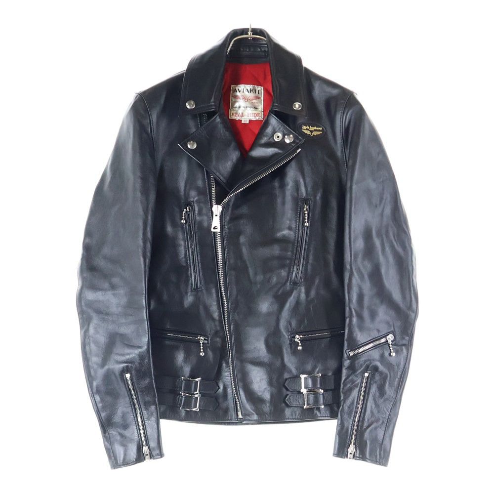 Lewis Leathers(ルイスレザー) 391 LIGHTNING ライトニング ホースハイド タイトフィット ダブルライダースジャケット ブラック