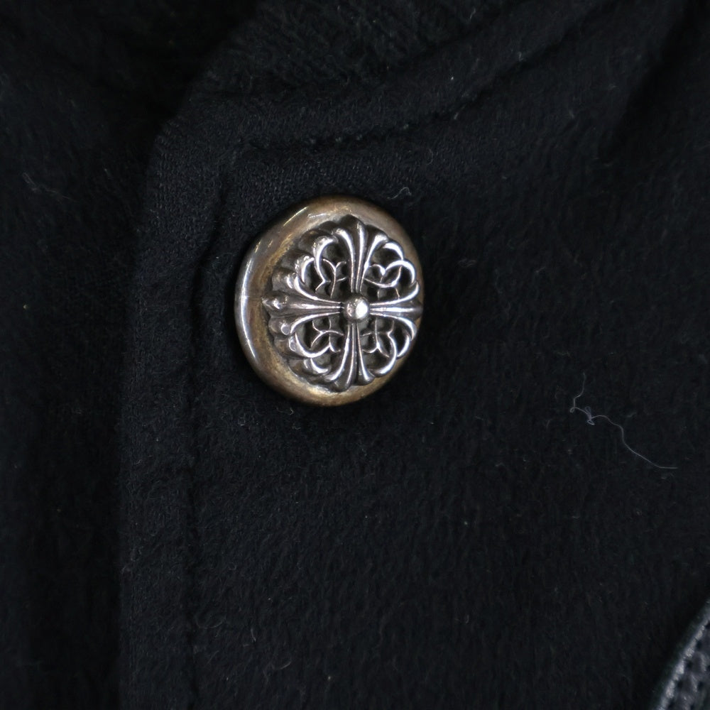 CHROME HEARTS(クロムハーツ) LETTERMAN JACKET クロスパッチ レターマン ジャケット スタジャン ブラック