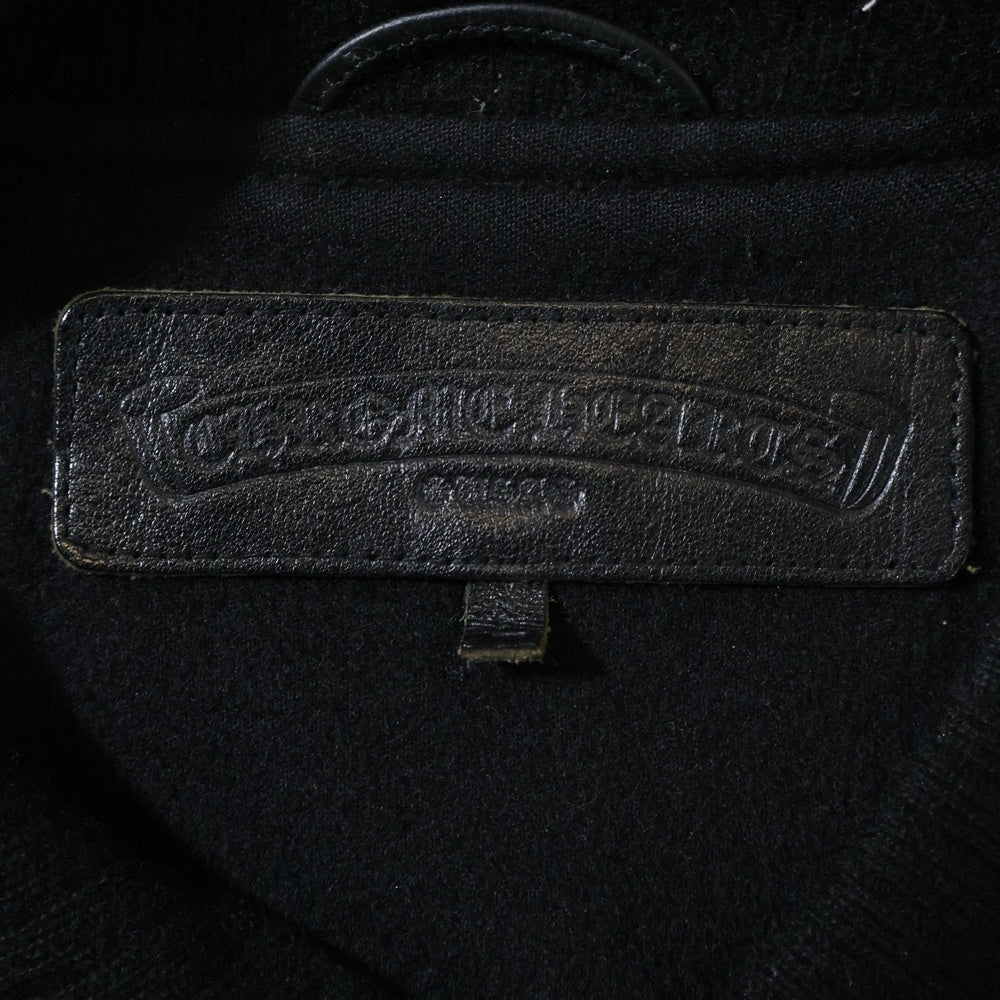 CHROME HEARTS(クロムハーツ) LETTERMAN JACKET クロスパッチ レターマン ジャケット スタジャン ブラック