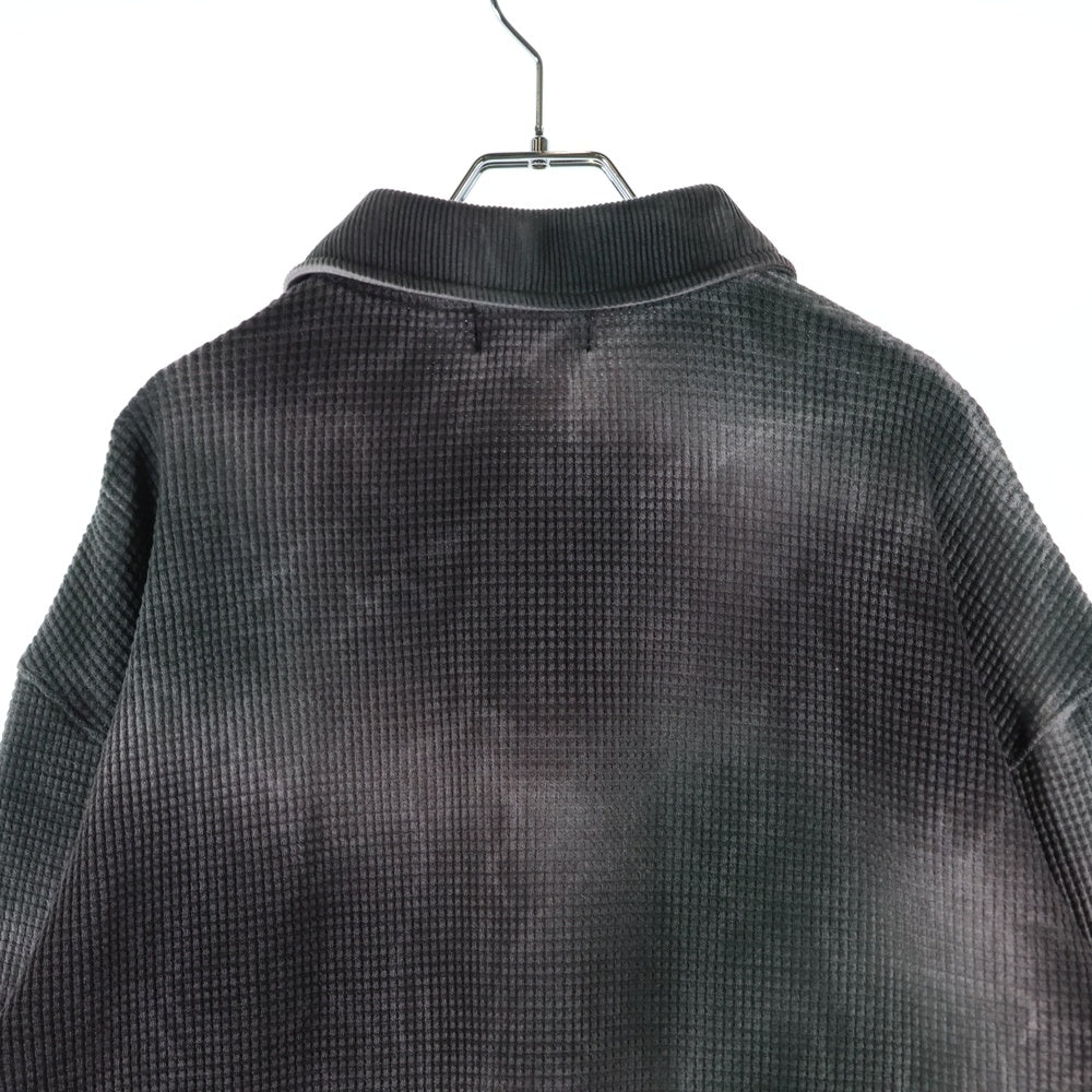 THUG CLUB(サグクラブ) 25SS AMBUSH TC Logo アンブッシュ TC ロゴ ポロシャツ 長袖 ロングスリーブ グレー TC25TS0601