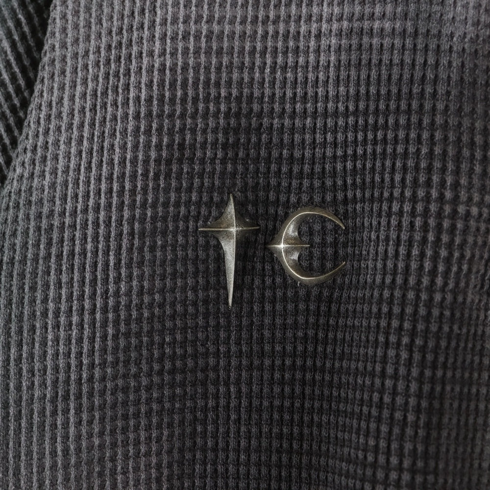 THUG CLUB(サグクラブ) 25SS AMBUSH TC Logo アンブッシュ TC ロゴ ポロシャツ 長袖 ロングスリーブ グレー TC25TS0601