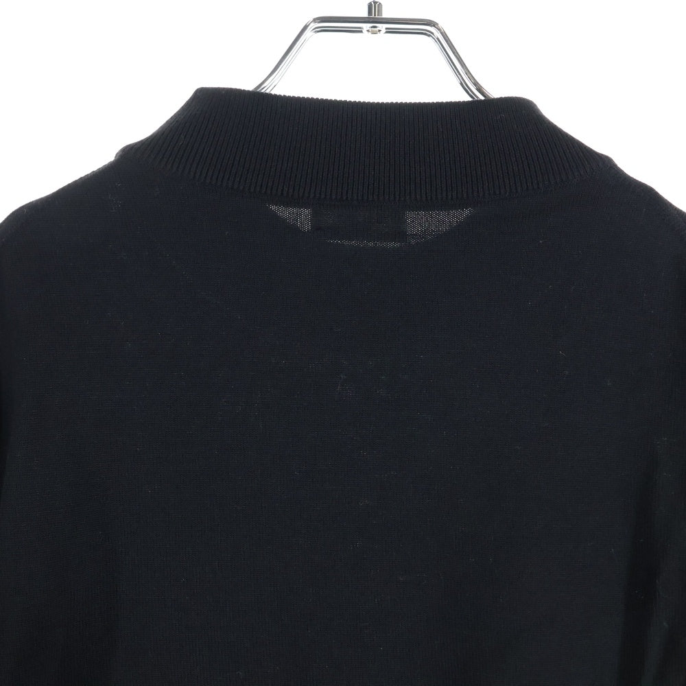 CELINE(セリーヌ) トリオンフ ワンポイント刺繍 モックネックニット ブラック RY0010ZOZ