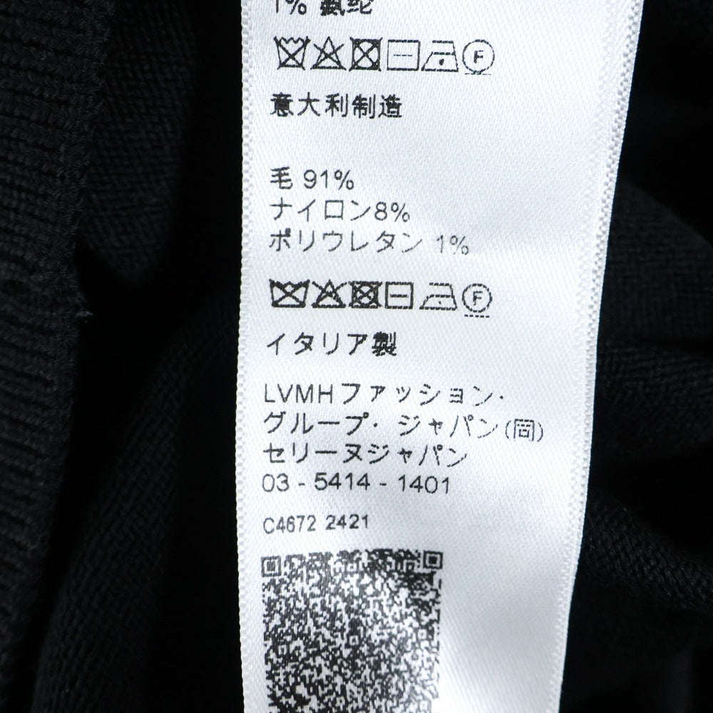 CELINE(セリーヌ) トリオンフ ワンポイント刺繍 モックネックニット ブラック RY0010ZOZ