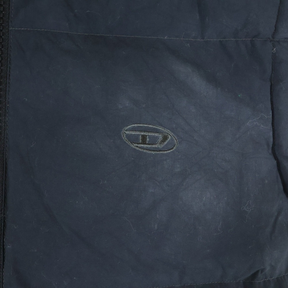 DIESEL(ディーゼル) ヴィンテージ加工 ナイロン ダウンベスト ブラック A14403