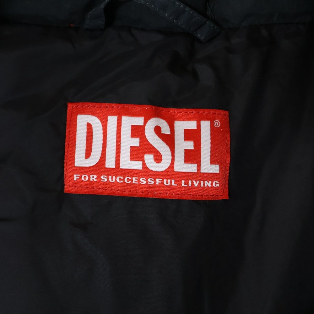 DIESEL(ディーゼル) ヴィンテージ加工 ナイロン ダウンベスト ブラック A14403