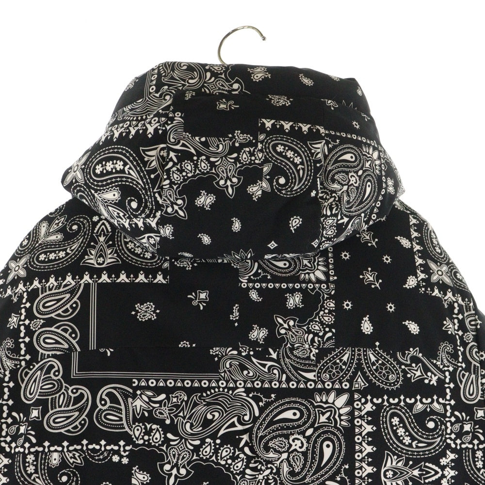 FIRST DOWN(ファーストダウン) ×FREAK'S STORE フリークスストア ペイズリー柄 ダウンジャケット アウター ブラック 203-1501