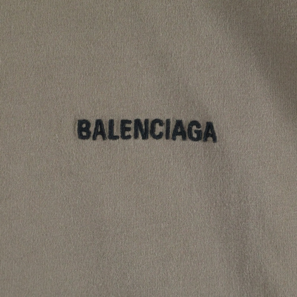 BALENCIAGA(バレンシアガ) 22SS Regular Fit Tee プリントロゴ 半袖Tシャツ カットソー ベージュ 612966 TMVF4