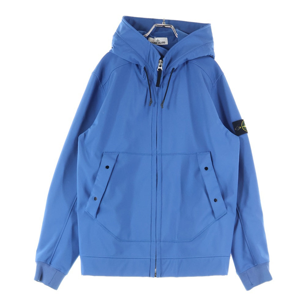 STONE ISLAND(ストーンアイランド) SOFT SHELL R JACKET ソフト シェル ジップアップ ジャケット ブルー 7315Q0122