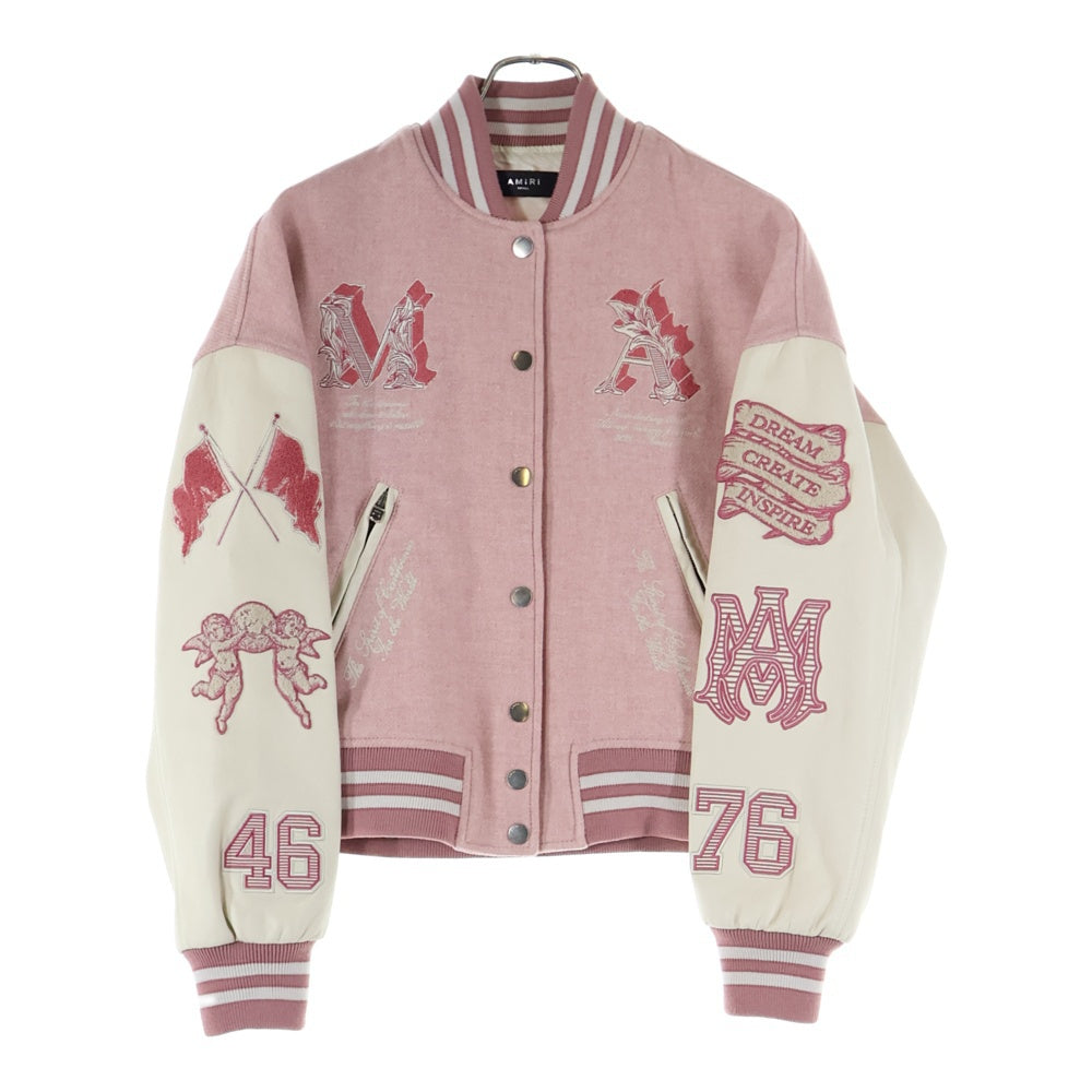 AMIRI(アミリ) Angegel Varsity Jacket エンジェル MAロゴ刺? バー 