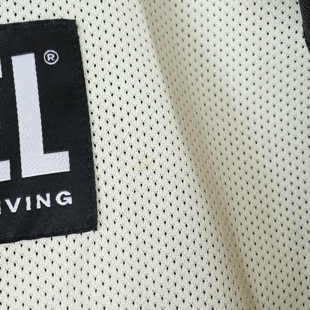 DIESEL(ディーゼル) J-BLINK JACKET A06132 バイカージャケット ジップアップナイロンジャケット ブラック/ベージュ A06132