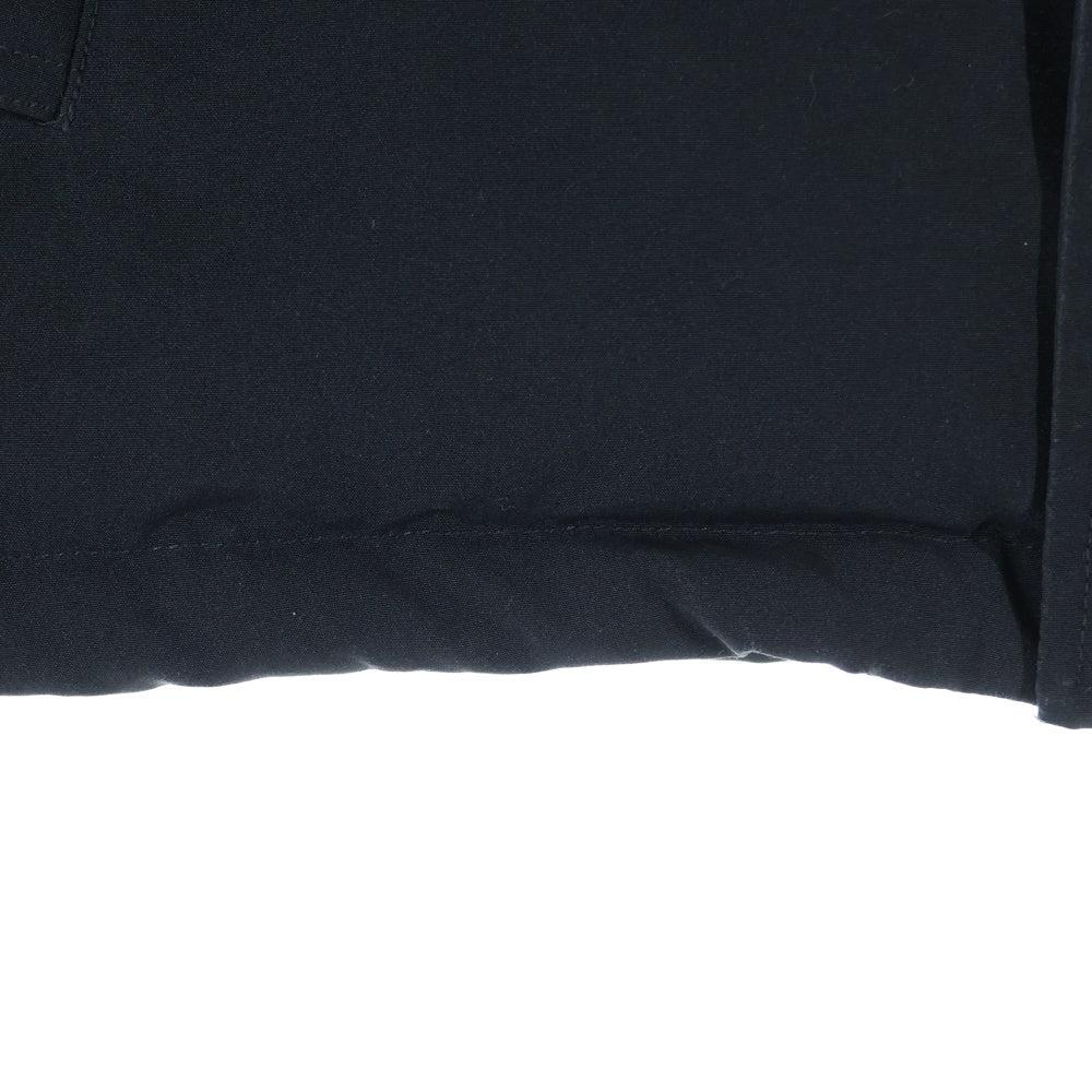 DANTON(ダントン) フーデッド ジップアップ ダウンコート ジャケット リアルファー ブラック 18A-FA-002