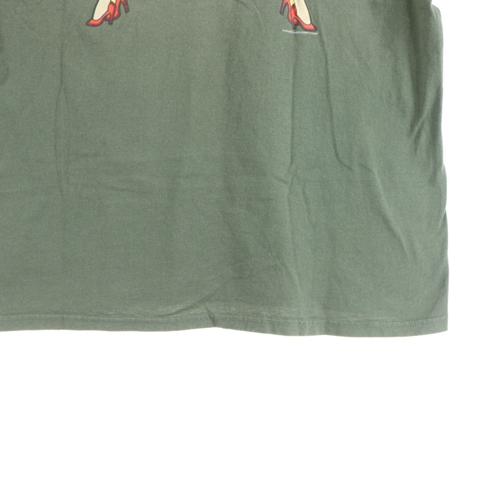 VINTAGE(ヴィンテージ) 90's LIMP BIZKIT LADIES NITE IN CAMBODIA GIANT リンプビズキット 両面プリント半袖Tシャツ カットソー カーキ
