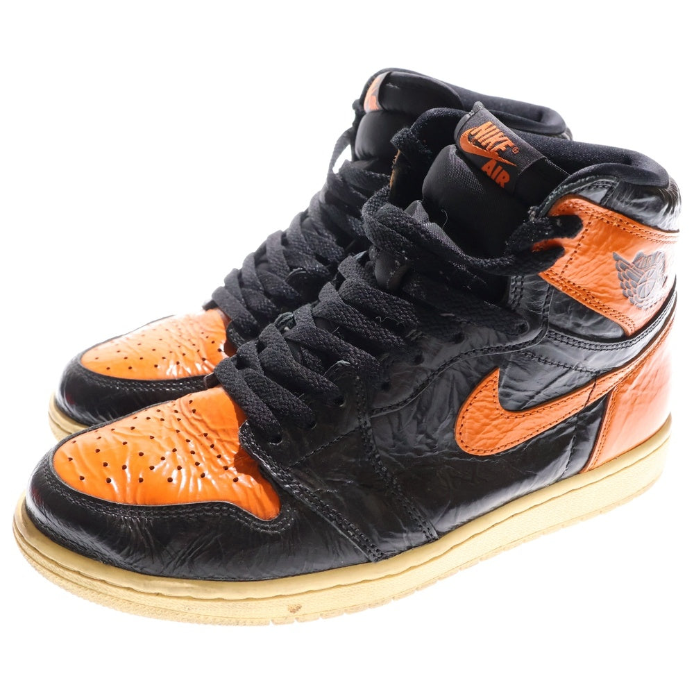 NIKE(ナイキ) AIR JORDAN 1 RETRO HIGH OG SHATTERED BACKBOARD 3.0 エアジョーダン1 レトロ シャッタードバックボード3.0 ハイカットスニーカー US9/27cm 555088-028