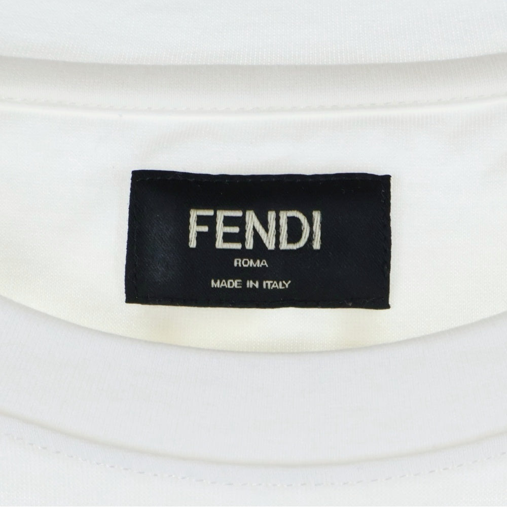 FENDI(フェンディ) フロントロゴ 半袖Tシャツ カットソー ホワイト FY1319ATLA