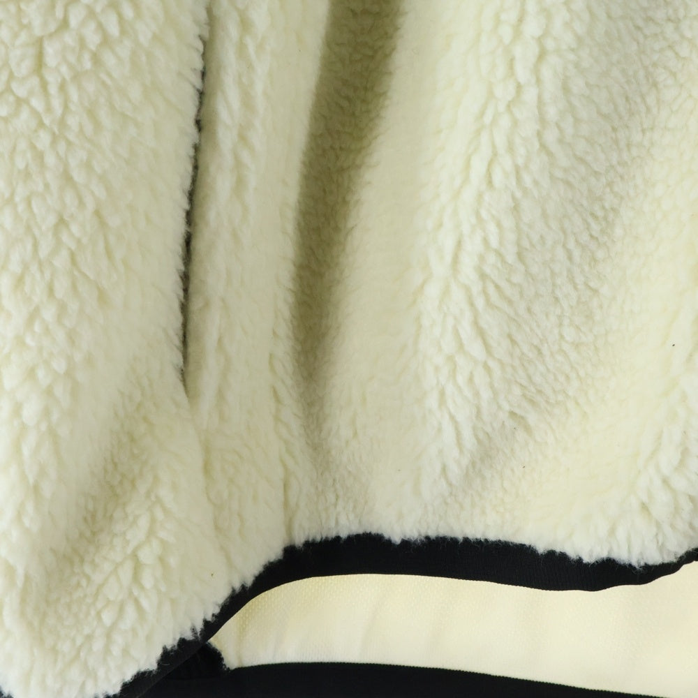 MIHARA YASUHIRO(ミハラヤスヒロ) Wide Back Boa Blouson ワイド バック ボア ブルゾン フリースジャケット ホワイト A07BL641