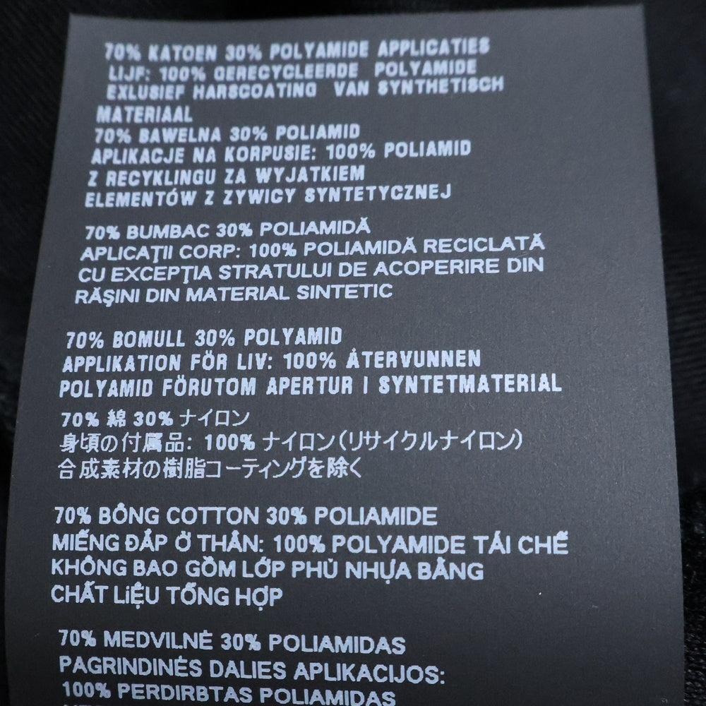 PRADA(プラダ) 22AW RE-NYLON トライアングルロゴ スウェットクルーネックシャツ ブラック UJL30A S222 110Q