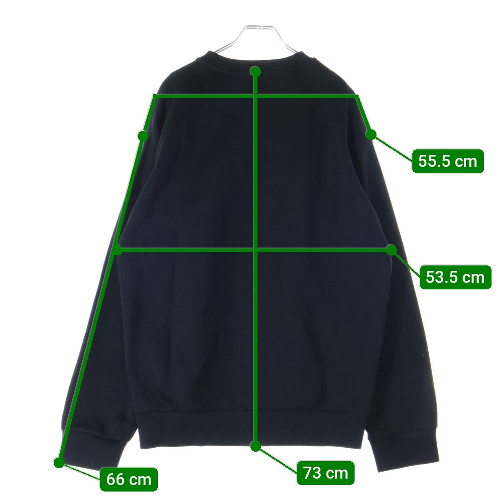 PRADA(プラダ) 22AW RE-NYLON トライアングルロゴ スウェットクルーネックシャツ ブラック UJL30A S222 110Q