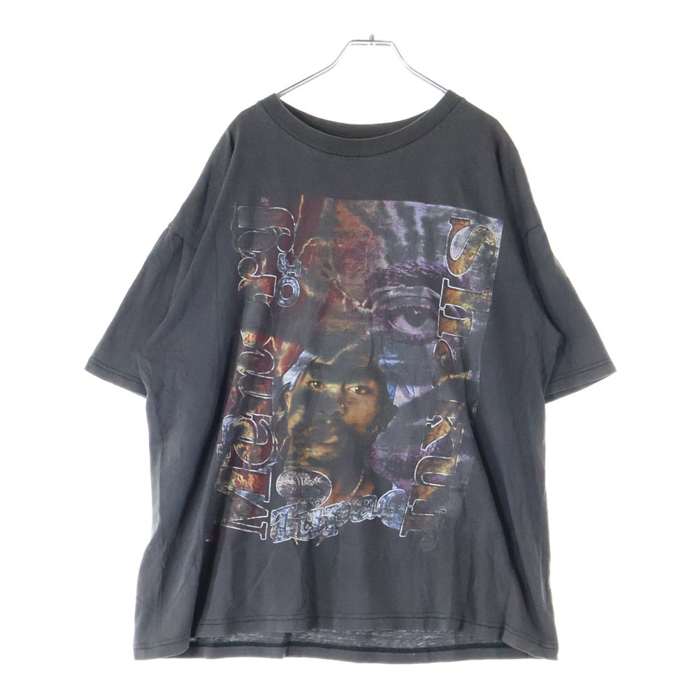 VINTAGE(ヴィンテージ) 90's 2PAC IN MEMORY OF SHAKUR THUG LIFE BOOTLEG ツーパック ラップT ブート フェード 両面プリント 半袖Tシャツ ブラック