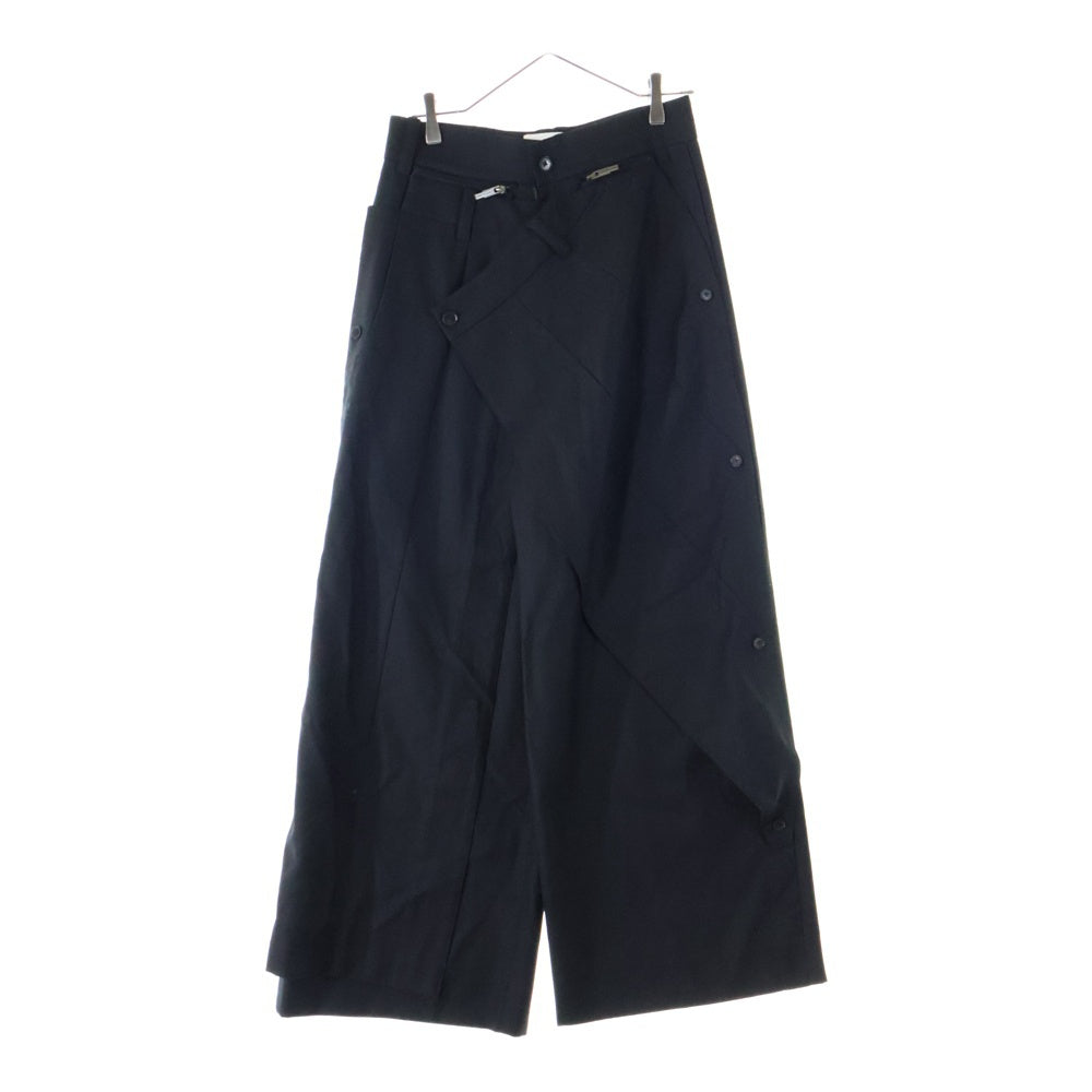 Feng Chen Wang(フェン チェン ワン) レイヤードテーパードパンツ ブラック