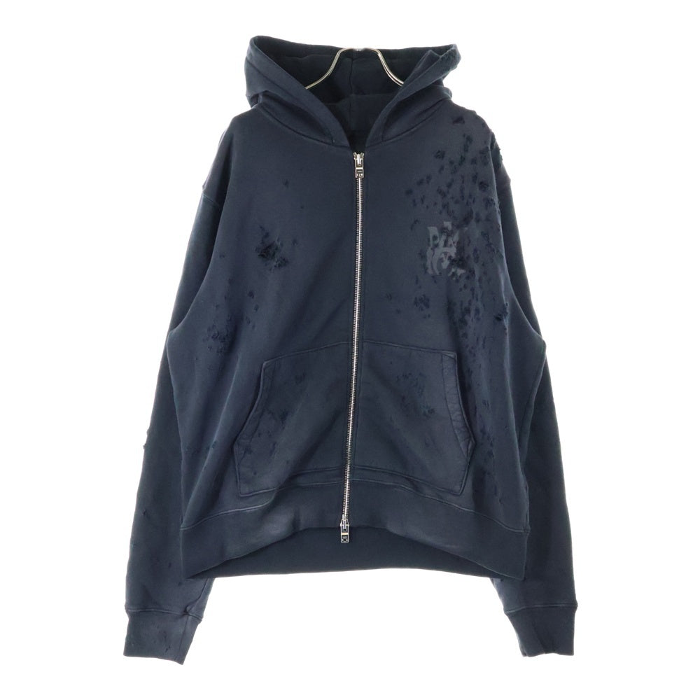 AMIRI(アミリ) MA Logo Shotgun Crewneck MAロゴ ショットガン加工