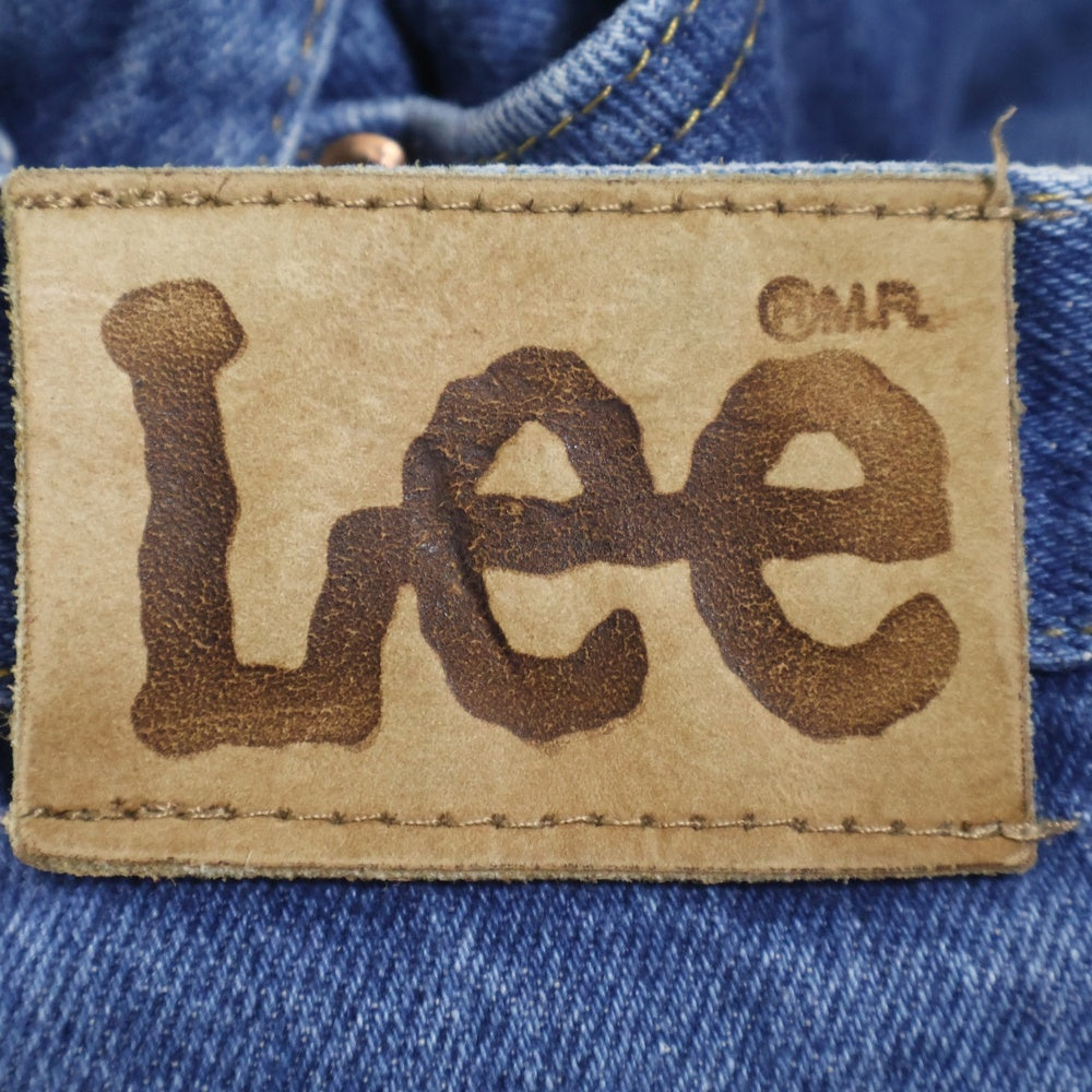 LEE(リー) ウォッシュ加工 ストレートデニムパンツ ライトブルー