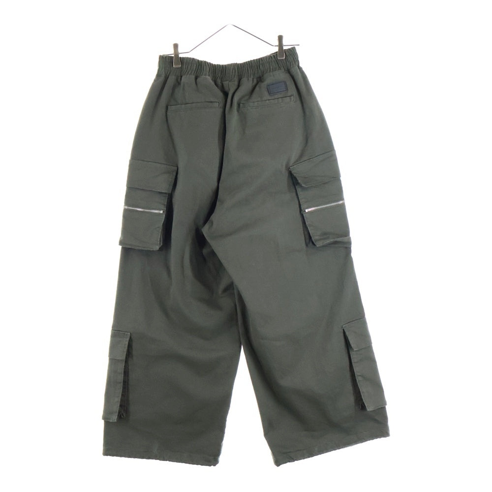 Danke Schon(ダンケシェーン) ZIP W-POCKET WIDE CARGO PANTS ジップ ダブルポケット ワイド カーゴパンツ カーキ 24A-PTL013-DS