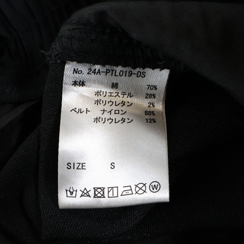 Danke Schon(ダンケシェーン) 24AW W-POCKET STRETCH CARGO PANTS ダブルポケッ トストレッチ カーゴパンツ 24A-PTL019-DS ブラック