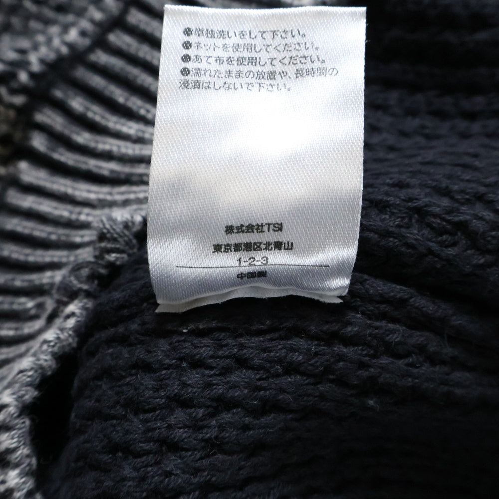 Danke Schon(ダンケシェーン) CREWNECK プルオーバースニット UNS25131-OT ブラック