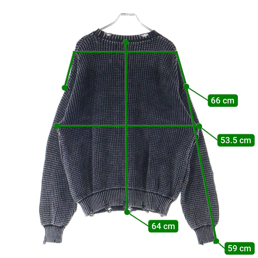 Danke Schon(ダンケシェーン) CREWNECK プルオーバースニット UNS25131-OT ブラック