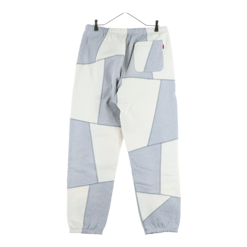 SUPREME(シュプリーム) 20AW Patchwork Sweatpant パッチワークスウェットパンツ グレー/ホワイト