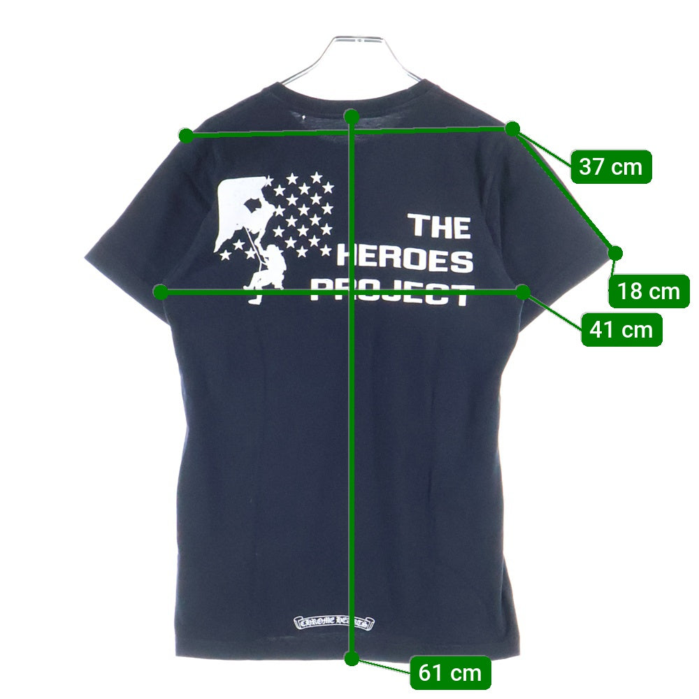 CHROME HEARTS(クロムハーツ) THE HEROES PROJECT プロジェクトヒーロー ホースシュー 半袖Tシャツ カットソー ブラック