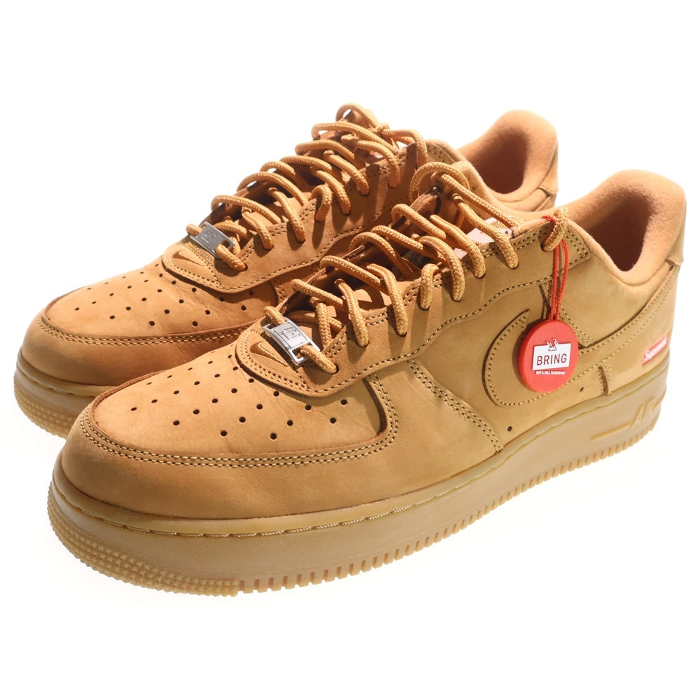NIKE(ナイキ) ×SUPREME AIR FORCE 1 LOW Flax Wheat DN1555-200 シュプリーム エアフォース1 フラックスウィート ローカットスニーカー シューズ ブラウン US10/28cm