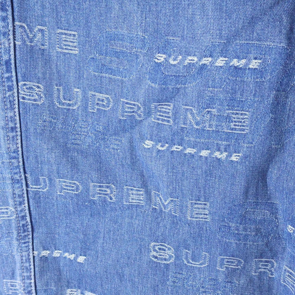 SUPREME(シュプリーム) 19AW Dimensions Logo Denim Skate Pant 総柄デザインロゴ デニムスケートパンツ インディゴ