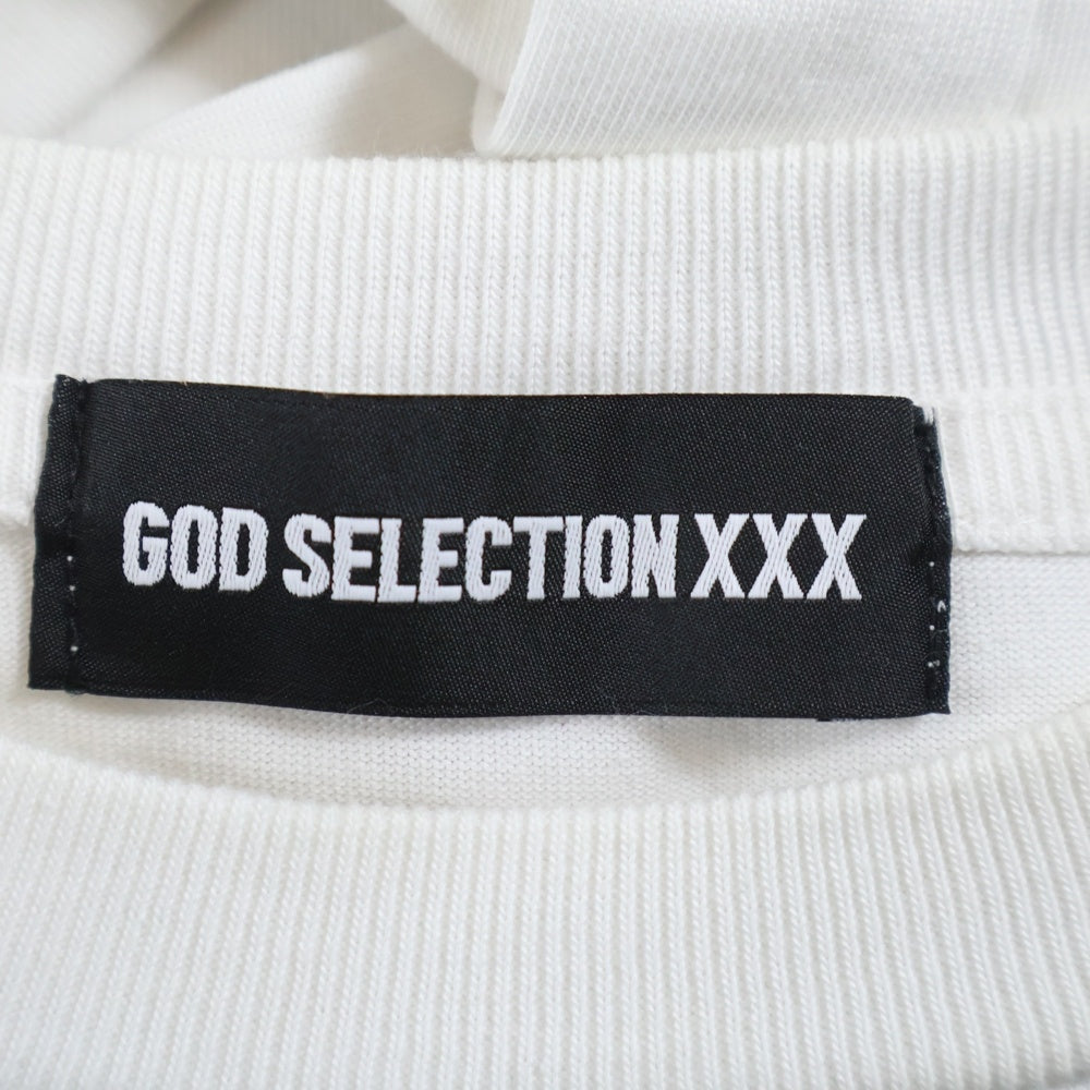 GOD SELECTION XXX(ゴッドセレクショントリプルエックス) ANGEL S/S TEE エンジェル ロゴプリント半袖Tシャツ カットソー ホワイト