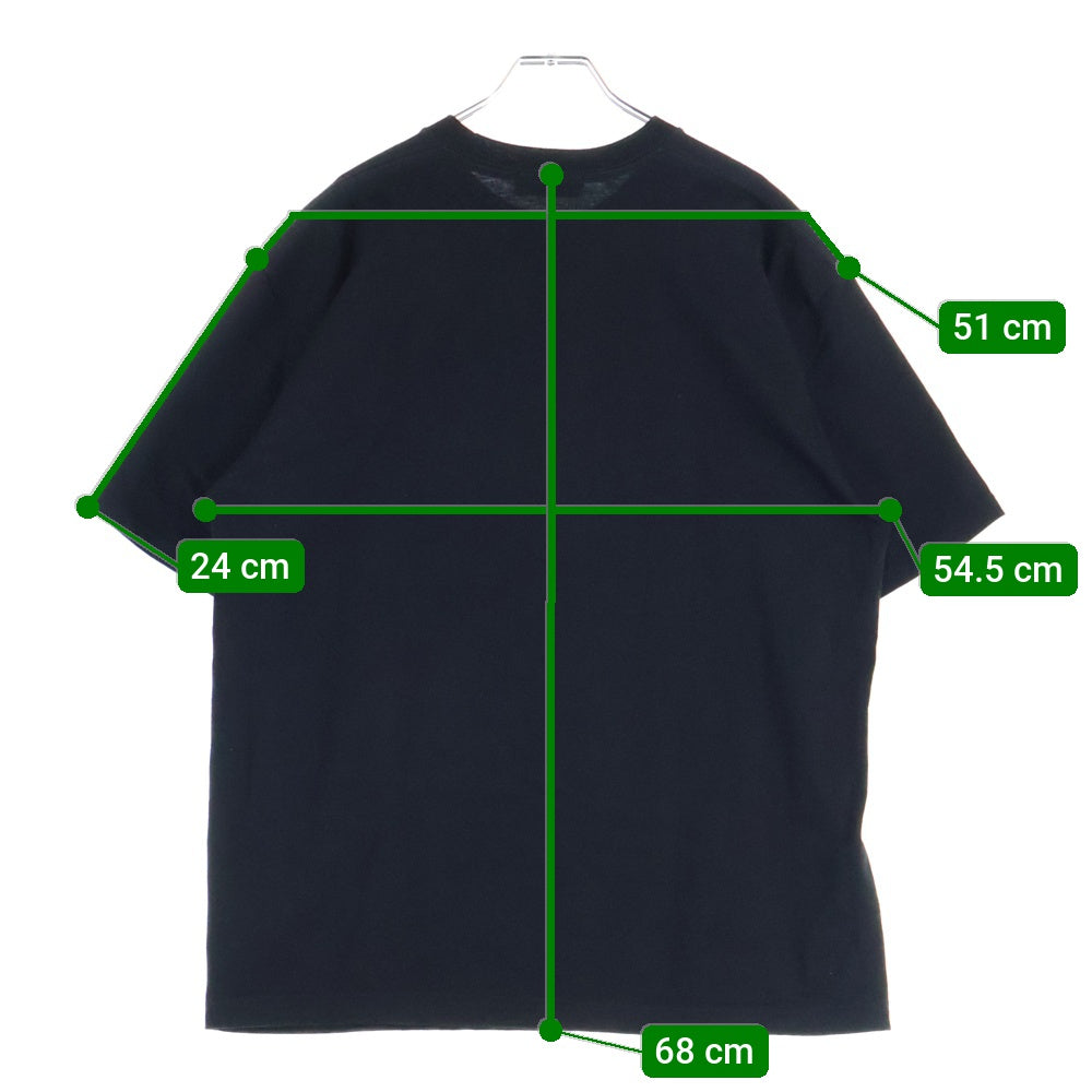 GOD SELECTION XXX(ゴッドセレクショントリプルエックス) ヘイリービーバー フォトプリント半袖Tシャツ カットソー ブラック