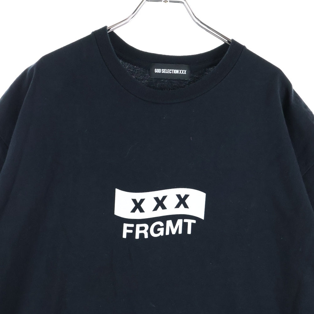 GOD SELECTION XXX(ゴッドセレクショントリプルエックス) 25SS ×FRAGMENT フラグメント 12th 記念プリント半袖Tシャツ カットソー ブラック