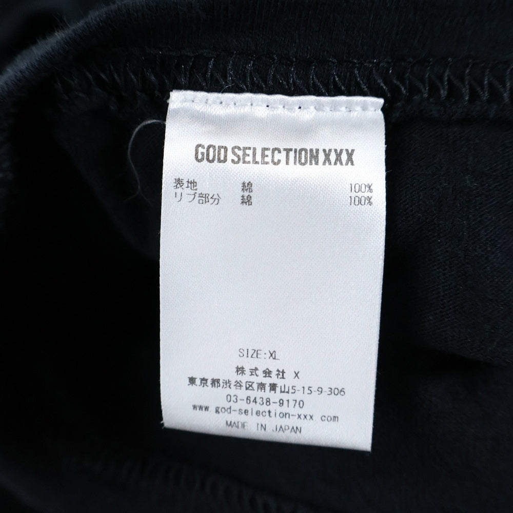 GOD SELECTION XXX(ゴッドセレクショントリプルエックス) 25SS ×FRAGMENT フラグメント 12th 記念プリント半袖Tシャツ カットソー ブラック