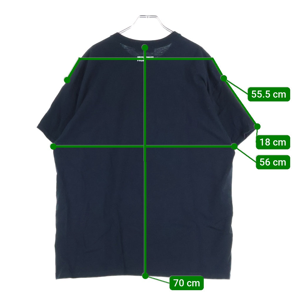 GOD SELECTION XXX(ゴッドセレクショントリプルエックス) 25SS ×FRAGMENT フラグメント 12th 記念プリント半袖Tシャツ カットソー ブラック