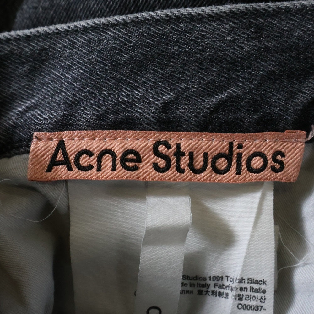 Acne Studios(アクネ ストゥディオズ) 1991 TOJ C00037 ルーズフィットジーンズ バギーデニムパンツ ブラック