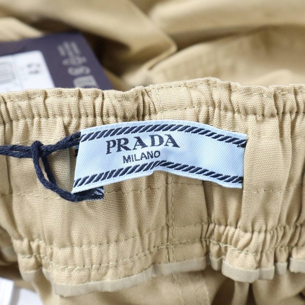 PRADA(プラダ) ロゴ 三角プレート ストレートカット パンツ P289H S000 1BMS ベージュ