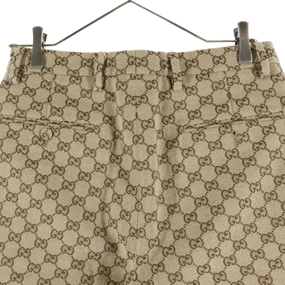 GUCCI(グッチ) GGモノグラム キャンバス ハーフパンツ ブラウン 574290 ZKU09
