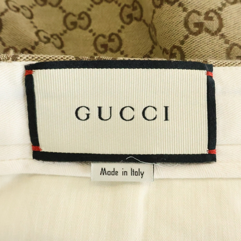 GUCCI(グッチ) GGモノグラム キャンバス ハーフパンツ ブラウン 574290 ZKU09