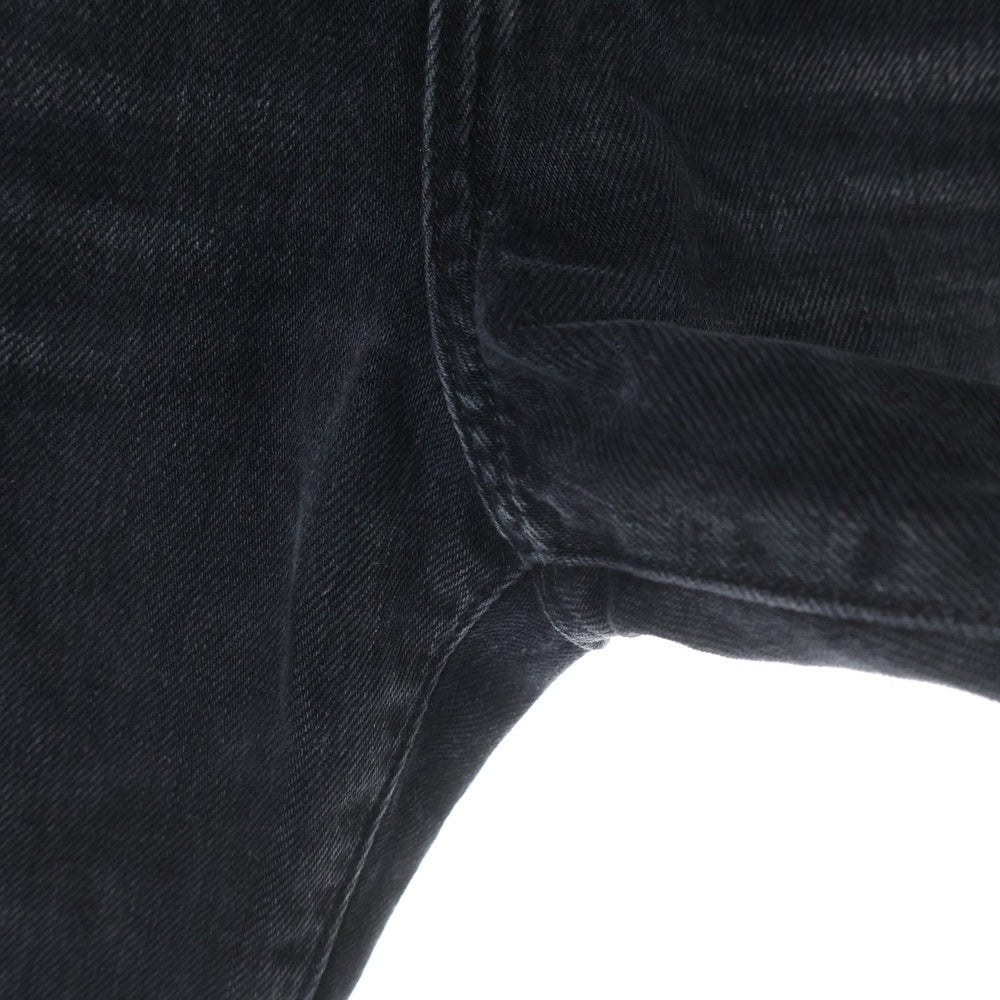 AMIRI(アミリ) 23AW Stack Straight Jean スタック ストレート クラッシュ加工スキニーデニムパンツ ジーンズ ブラック