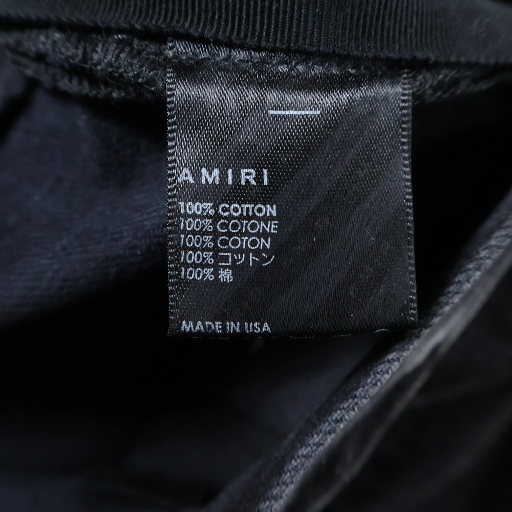 AMIRI(アミリ) 23AW Stack Straight Jean スタック ストレート クラッシュ加工スキニーデニムパンツ ジーンズ ブラック